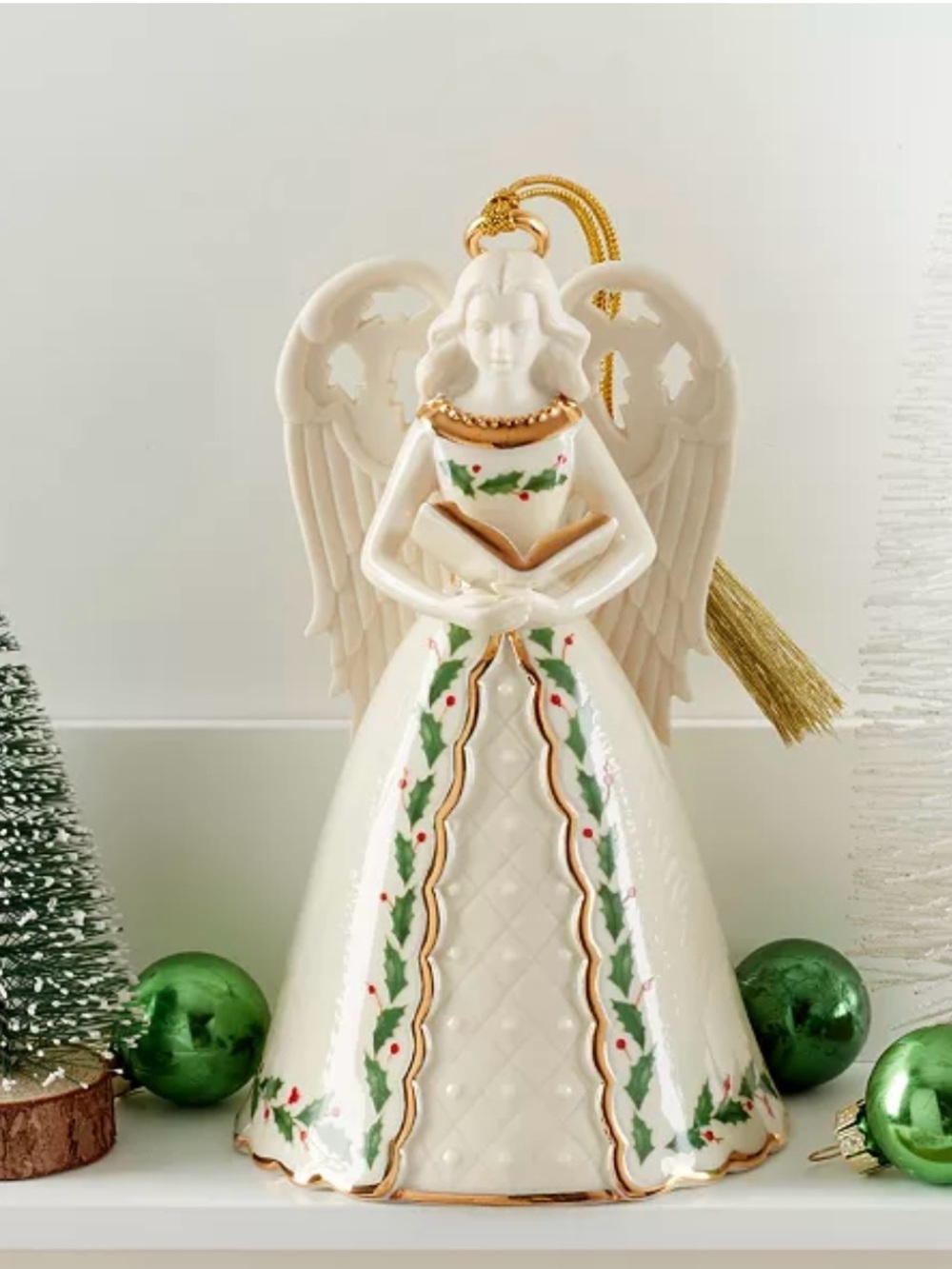 Lenox Angel Bell with Hymns Ornament